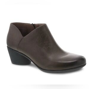Dansko Women's Raina Bootie Size 38 7.5-8 Nubuck Leather NIB Mushroom